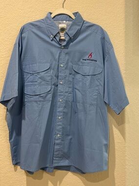 Cajun Fishing Wear Men’s XL Fishing Shirt | Light Blue | EOG Resources